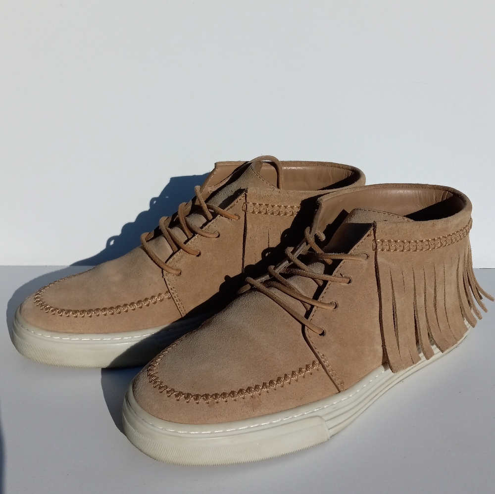Gucci Suede Fringe Mid Shoes